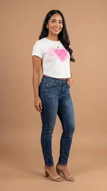 Camiseta Blanca Corazón / ANB26106