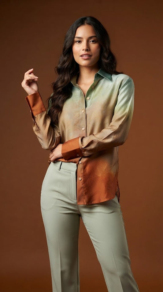 Blusa degradada multicolor / ANB26025