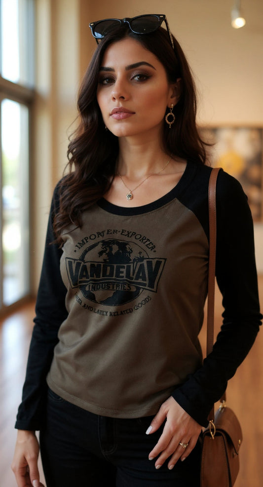 Saco marrón con mangas negras / P376 image 1