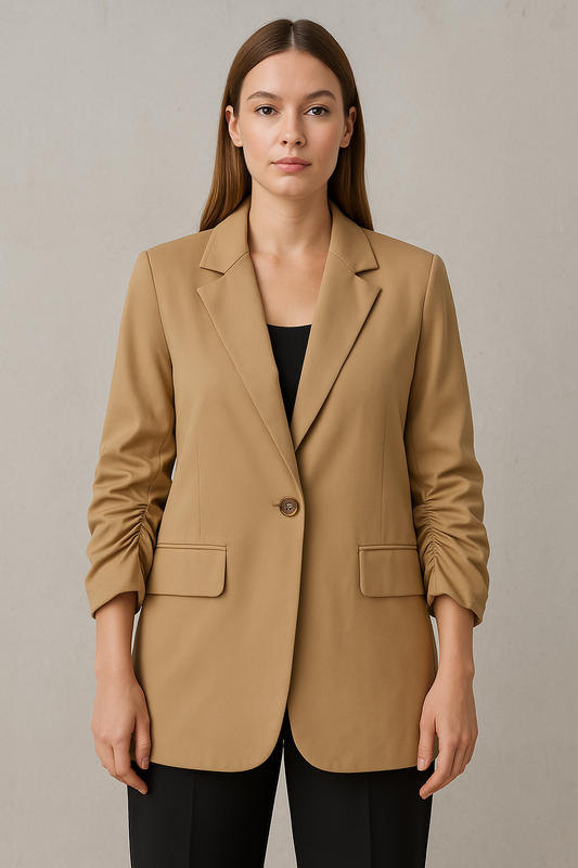 Blazer beige minimalista / P142 image 0