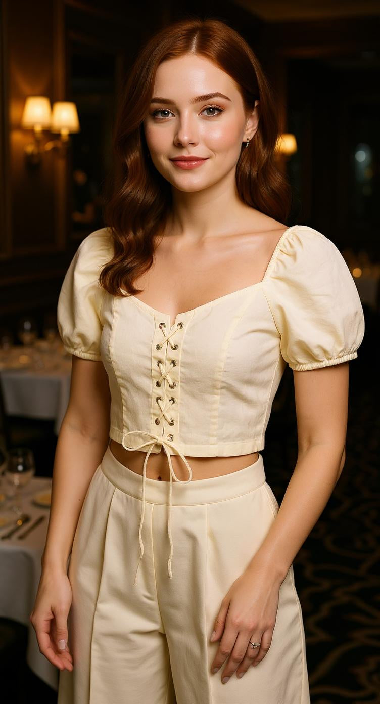 Blusa estilo romántico / P272 image 0