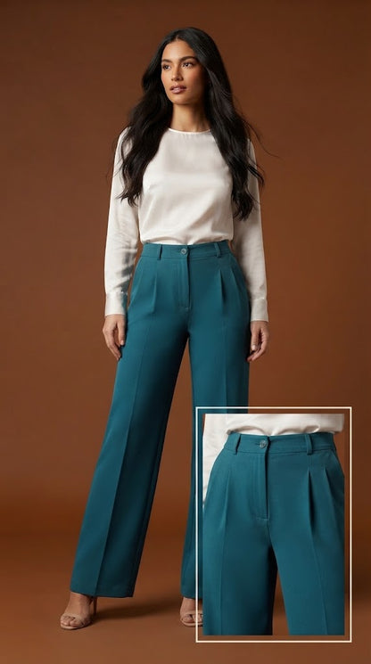 Pantalón azul turquesa oscuro / AO174