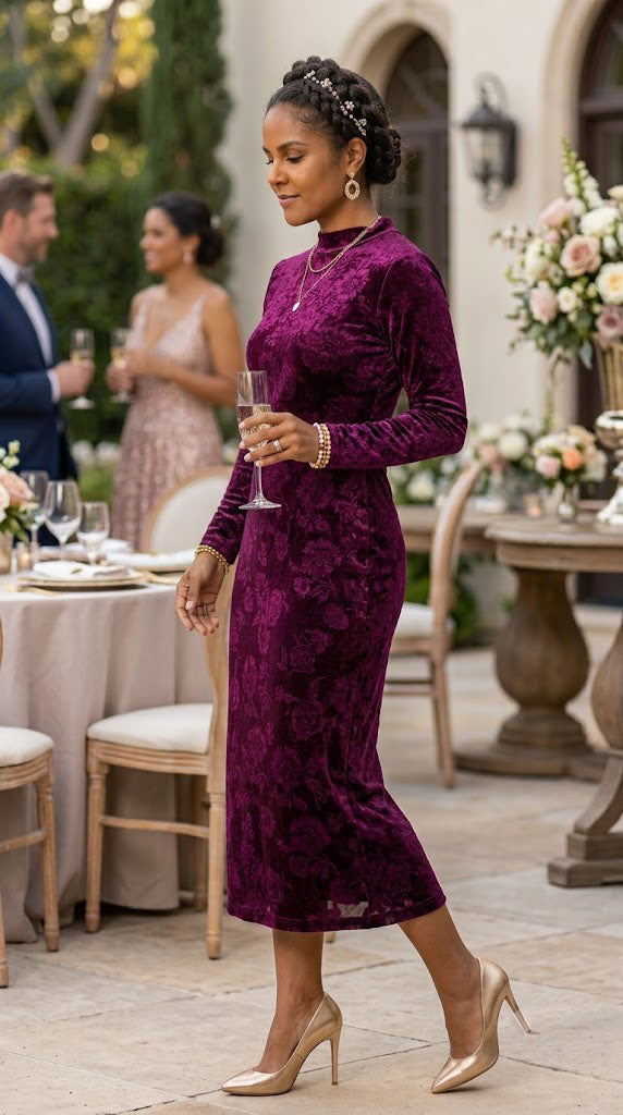 Vestido morado / AO143