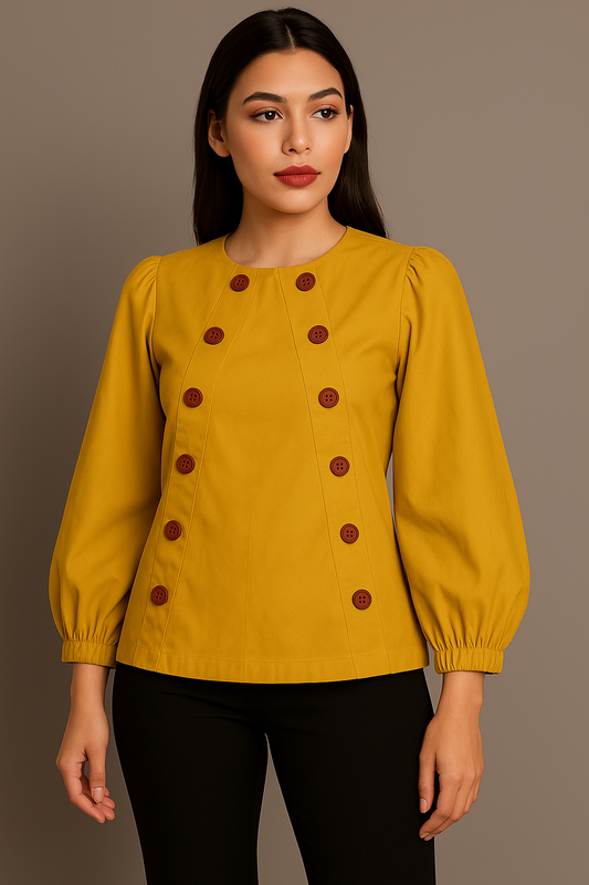 Blusa mostaza /AO111 image 0