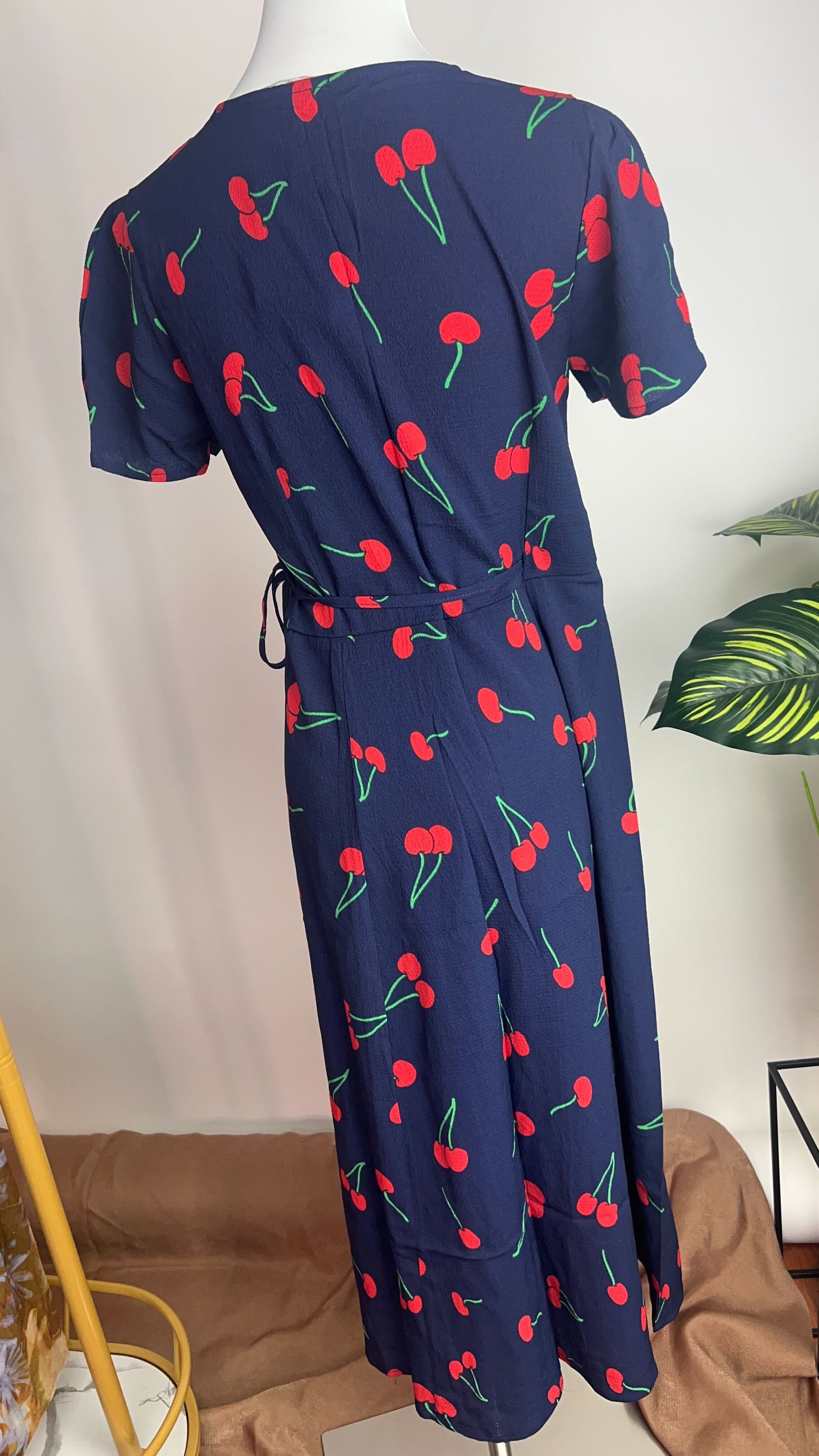 Vestido azul marino con corazones rojos /ANV03 image 4