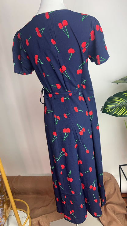 Vestido azul marino con corazones rojos /ANV03 image 4