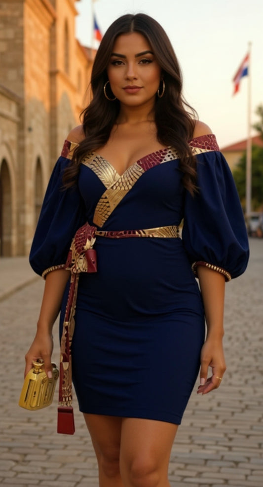 Vestido azul /AO118 image 0