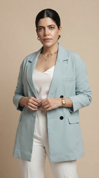 Blazer Oversize Azul / ANBL2679