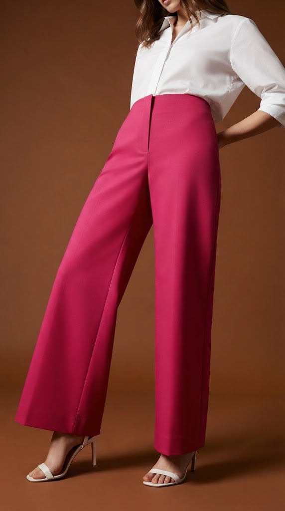 Pantalón palazzo fucsia / ANE1001-6