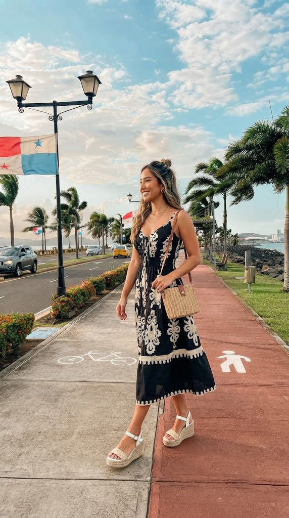 Vestido Negro Casual / SH112