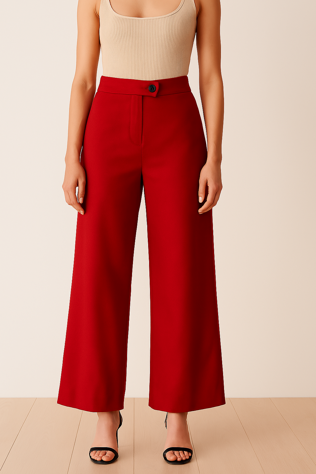 Pantalón rojo amplio / P29 image 1