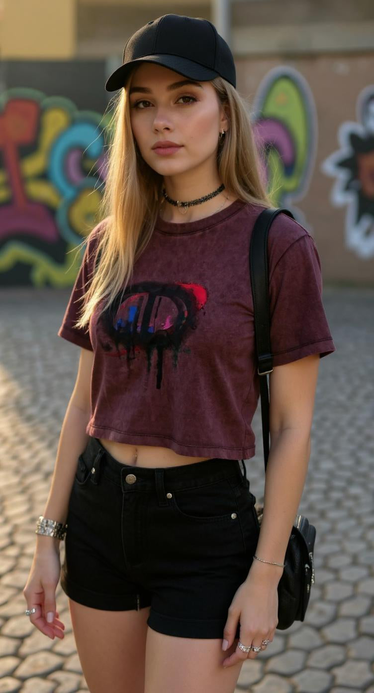 Top vino con diseño redondo / P254 image 0