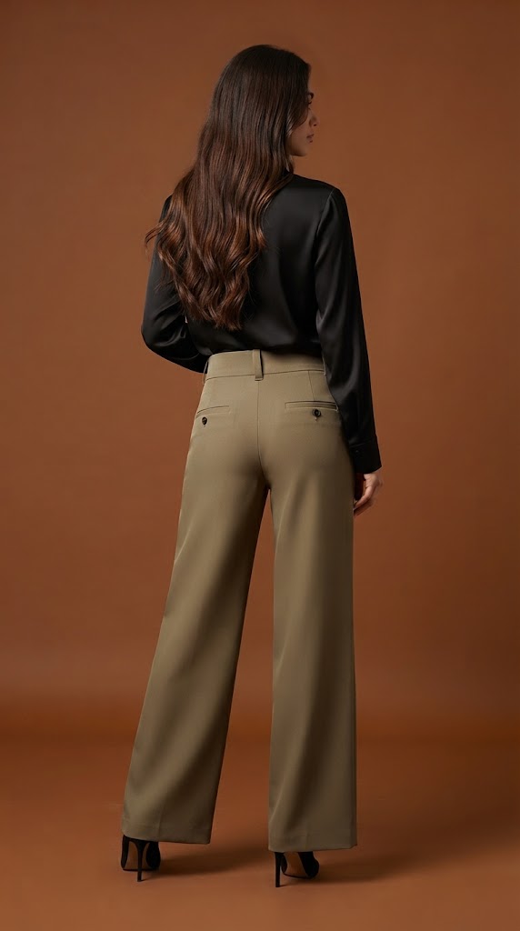 Pantalón verde oliva / verde militar terroso / ANE1001-27
