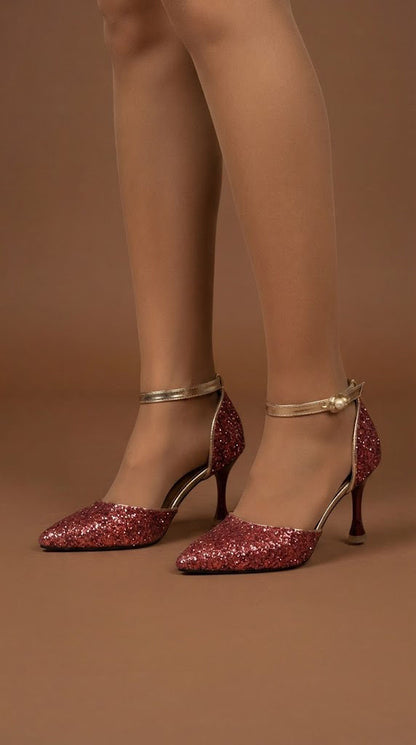 Tacones Rosados Brillantes / Z260133