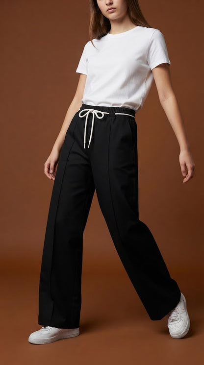 Pantalón negro deportivo / ANE1001-28