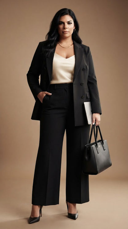 Blazer Cruzado de Triple Botonadura / ANBL2680