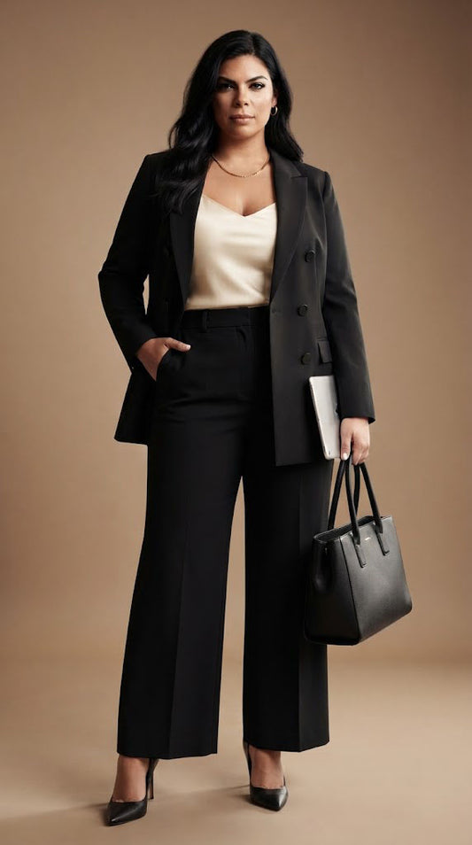 Blazer Cruzado de Triple Botonadura / ANBL2680