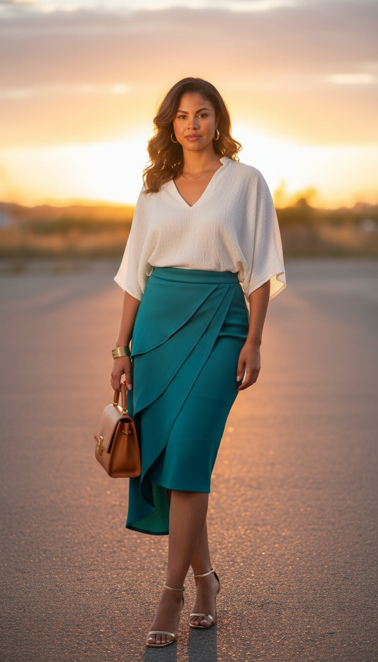 Falda con vuelos / AO151 image 0