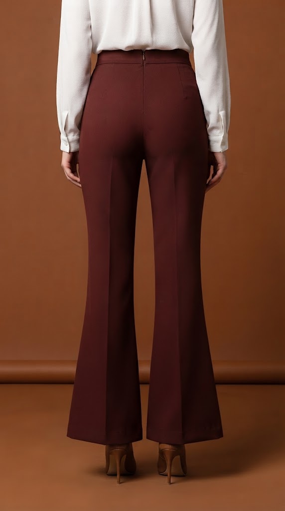 Pantalón rojo vino elegante / ANE1001-40