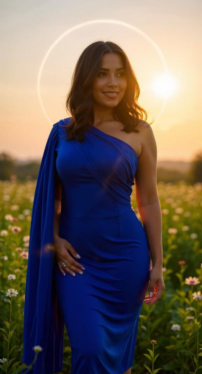 Vestido azul marca AOMEI / AO135 image 1