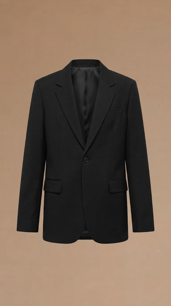 Blazer Negro Elegante Clásico / ANBL2640