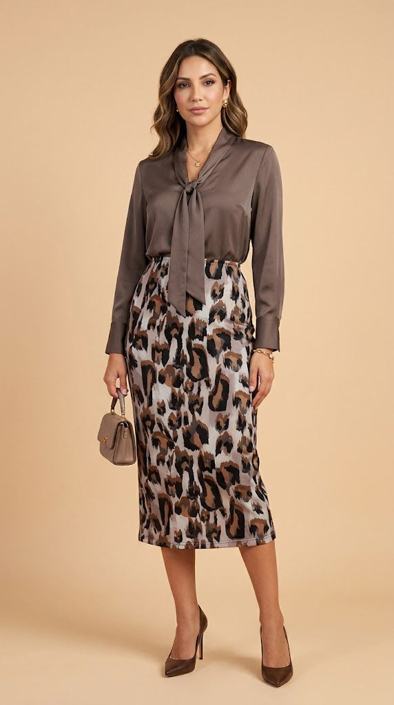 Falda estampado animal / AO101