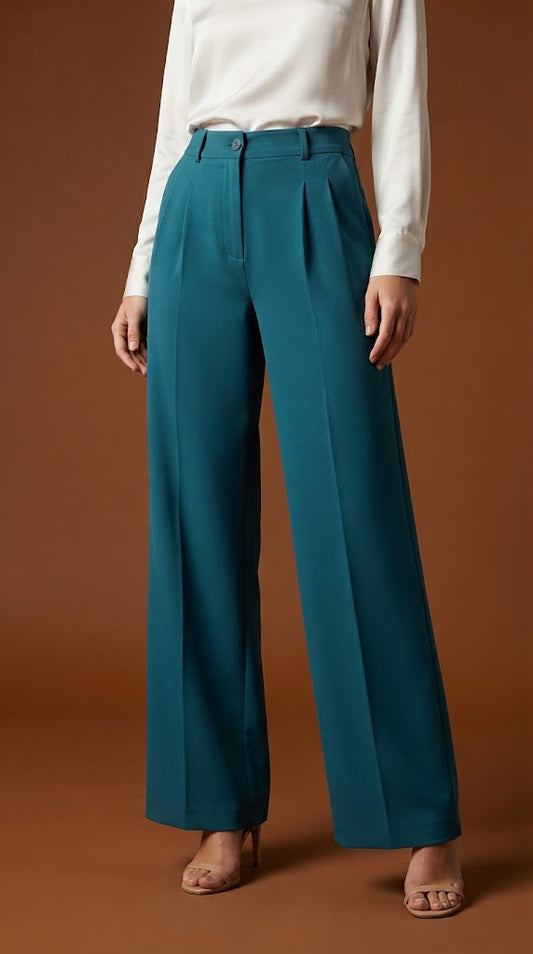 Pantalón azul turquesa oscuro / AO174