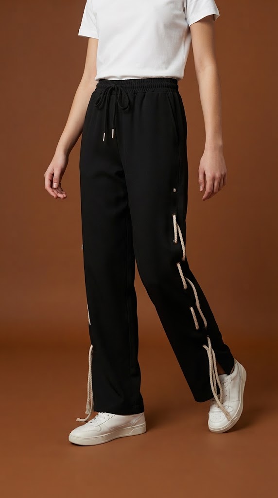Pantalón Negro Deportivo / ANE1001-53
