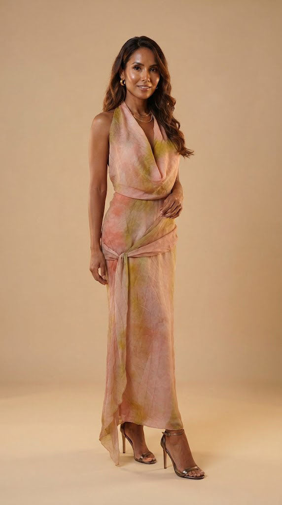 Vestido Rosa Elegante / SH105