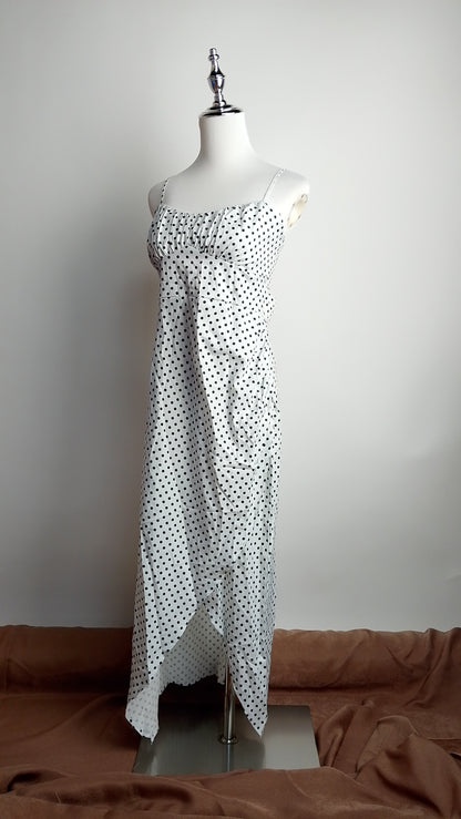 Vestido blanco con lunares negros /ANV15 image 3