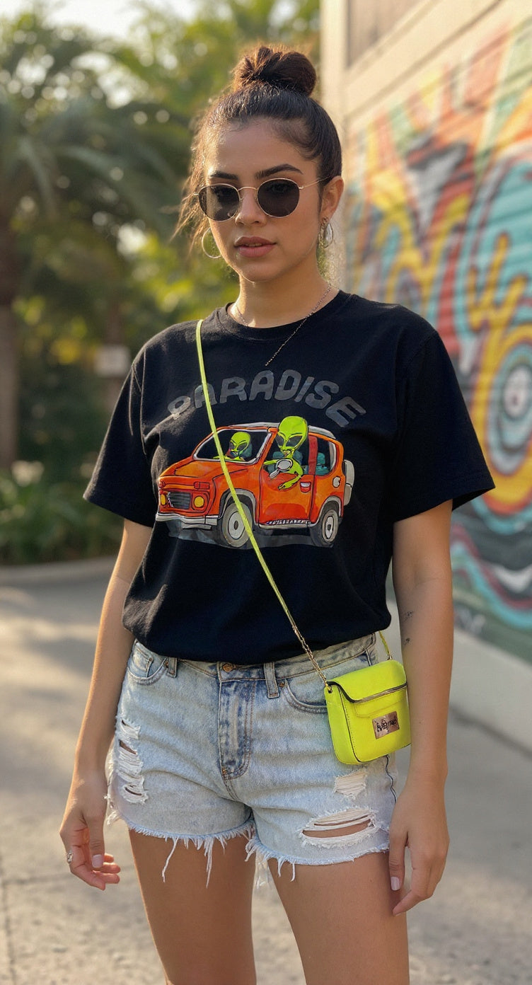 Camiseta  Estampa Paradise/S35    S, M image 0