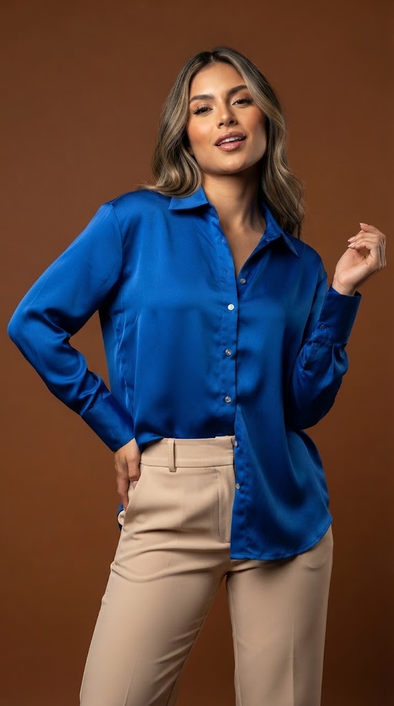 Blusa satinada / ANB06