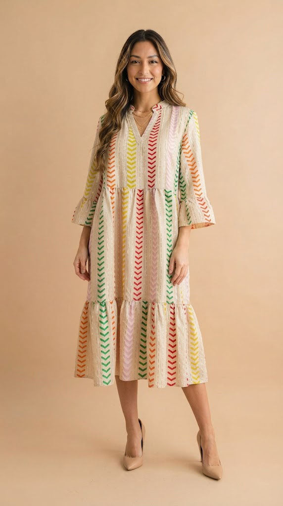 Vestido Rayas Multicolor / SH116