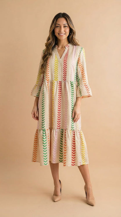 Vestido Rayas Multicolor / SH116