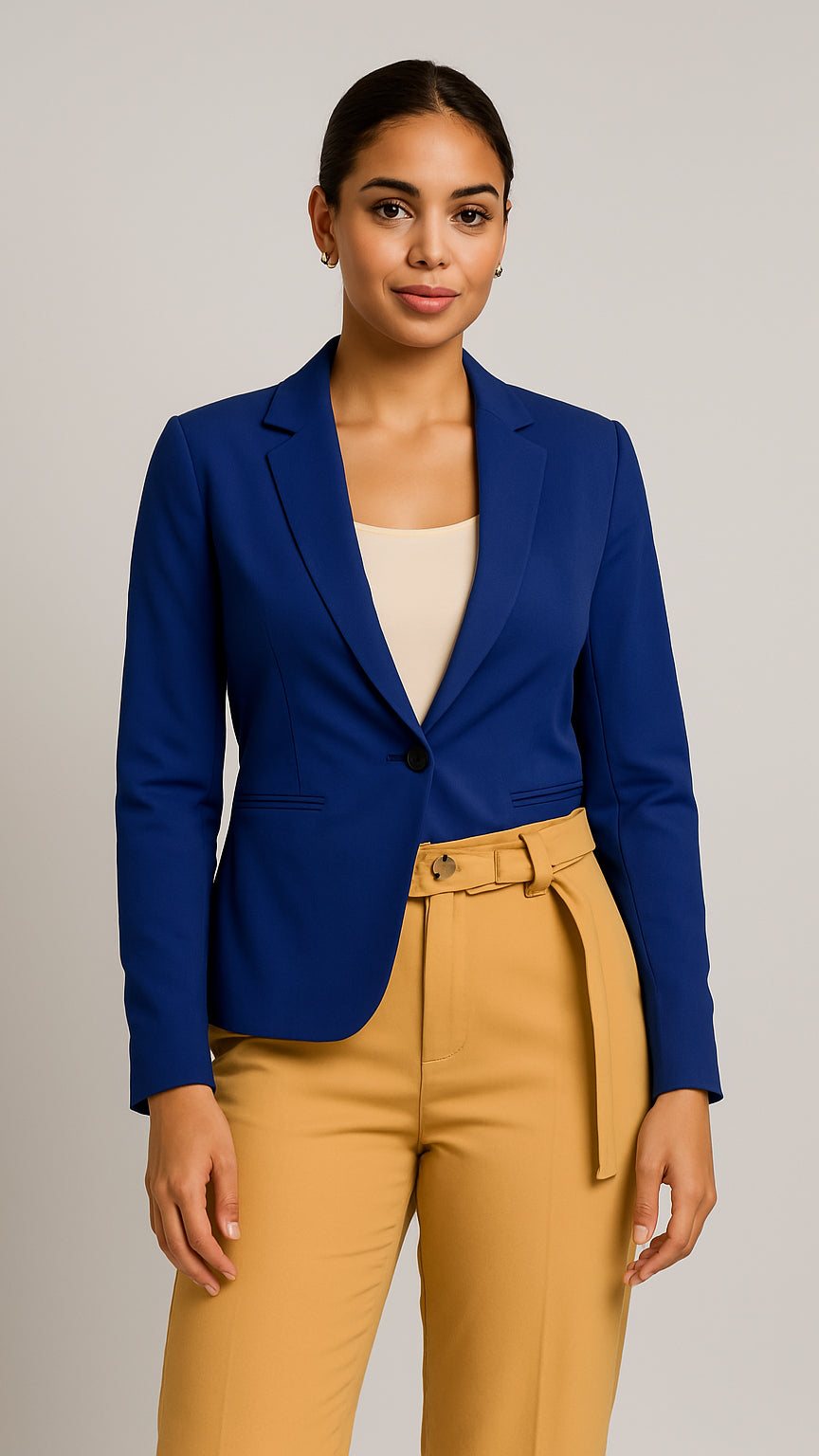 Blazer azul clásico entallado / P58 image 0