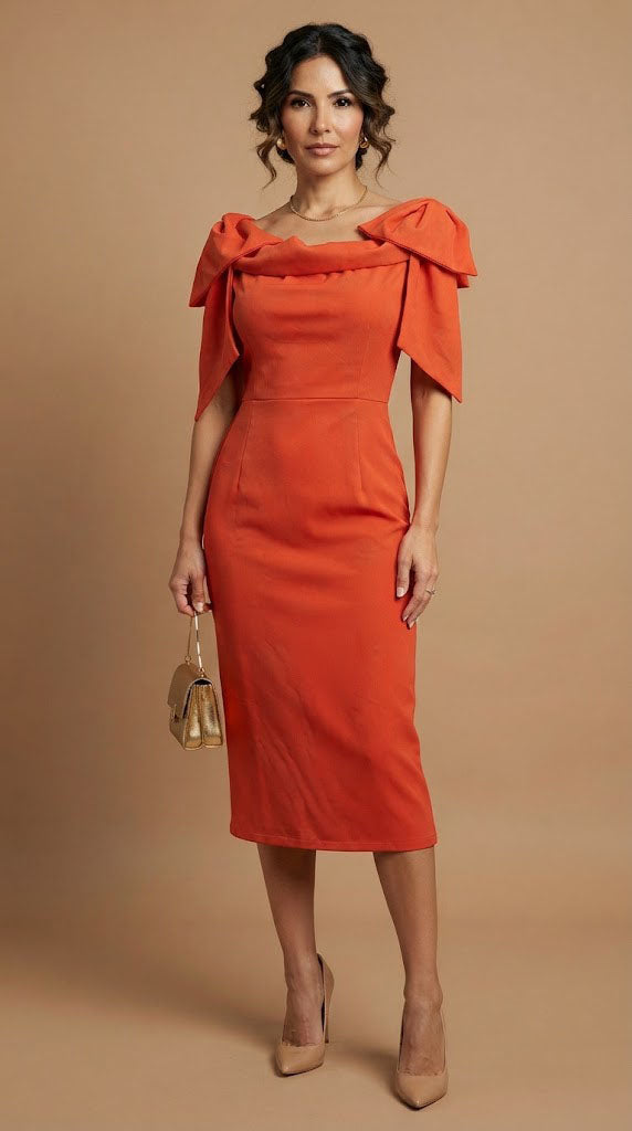 Vestido naranja /AO122