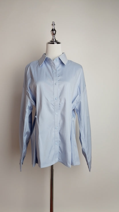 Blusa azul clásica / ANB26013