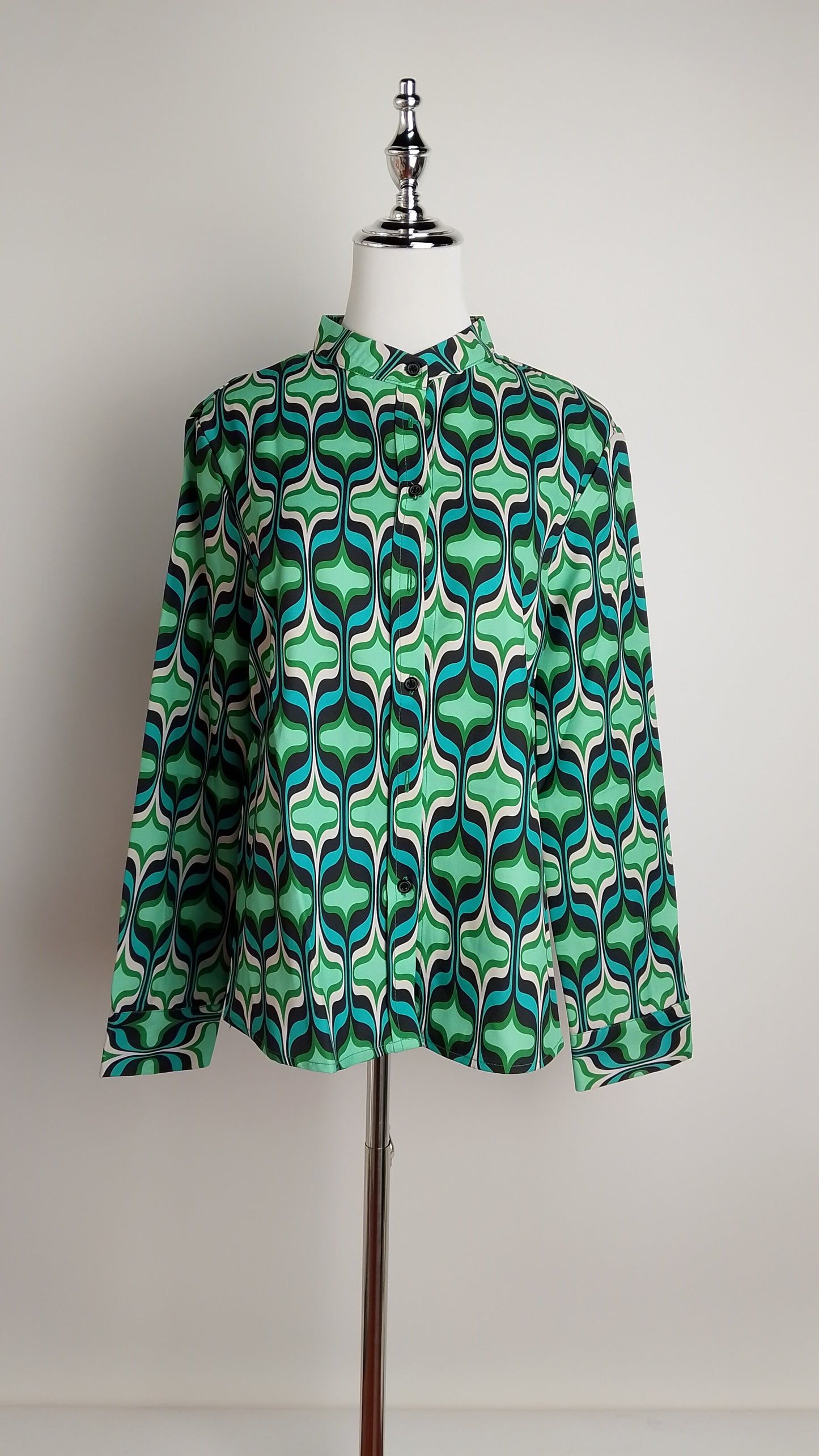 Blusa estampada verde / ANB26001