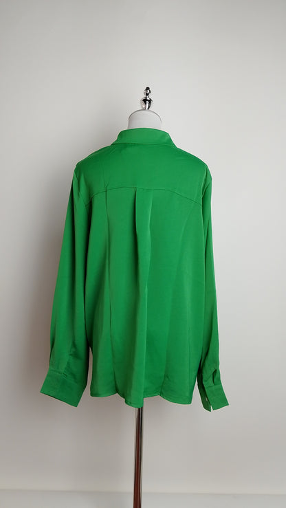 Blusa verde clásica / ANB2609