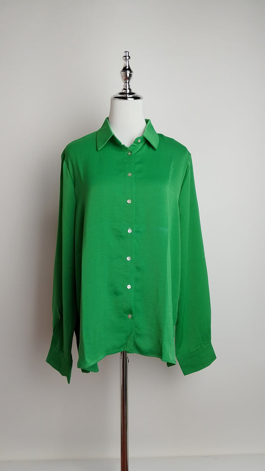 Blusa verde clásica / ANB2609