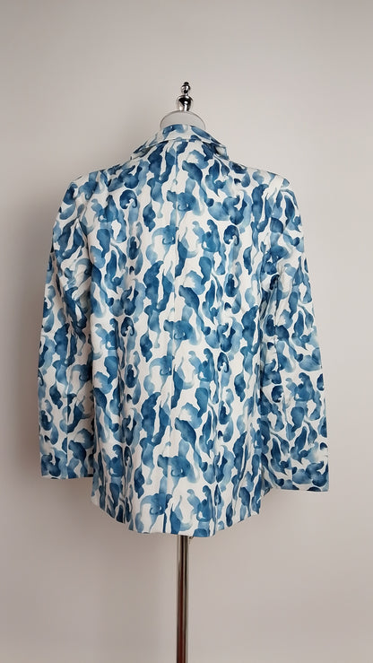 Blazer estampado azul – ANBL2602