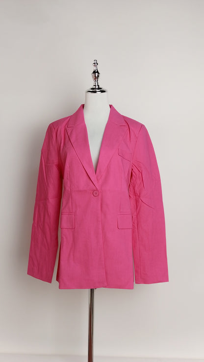Blazer rosado estructurado – ANBL2603