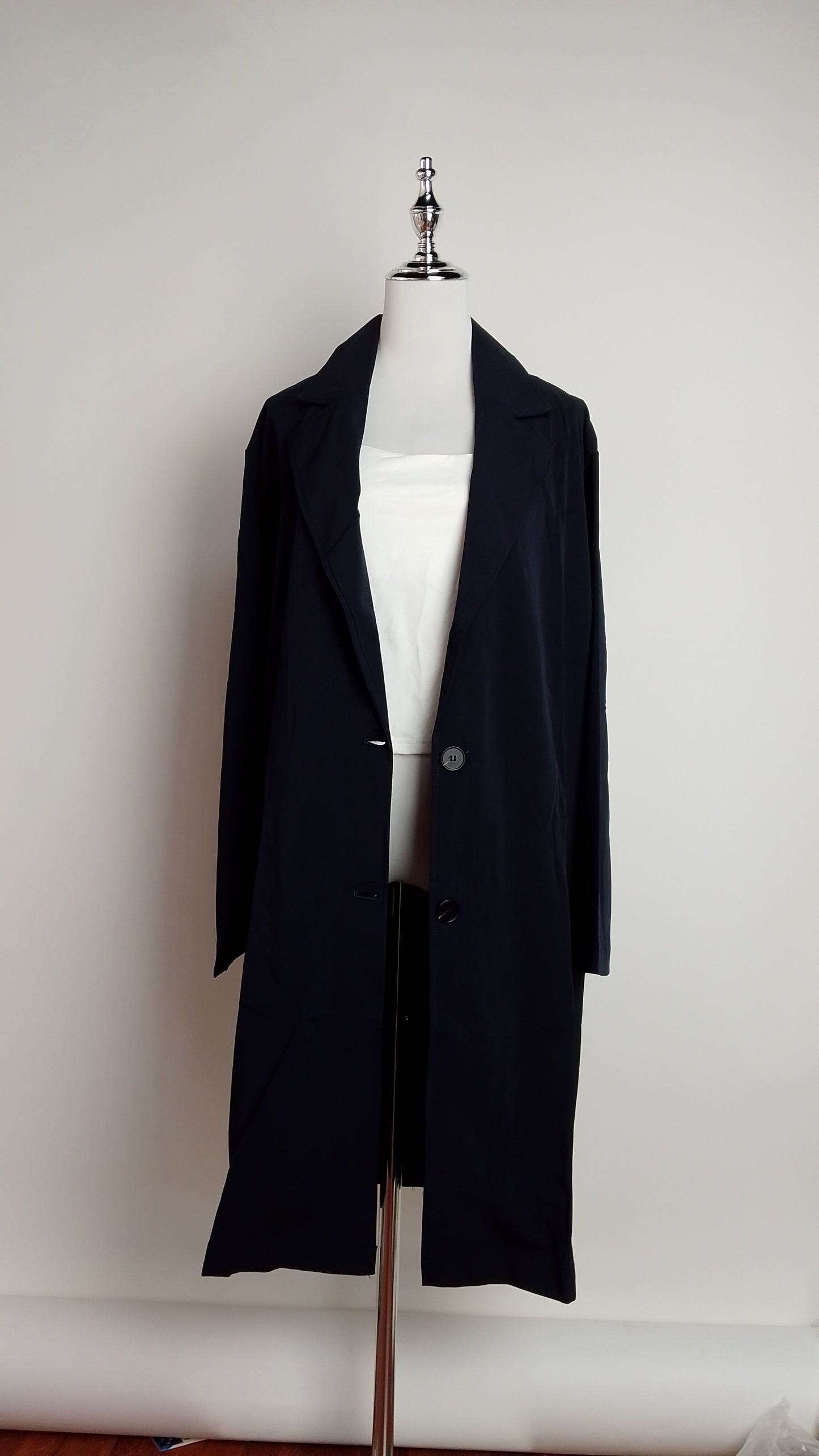 Blazer largo negro – ANBL2608