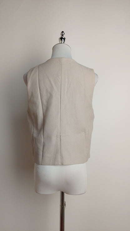 Chaleco beige con botones – ANBL2618