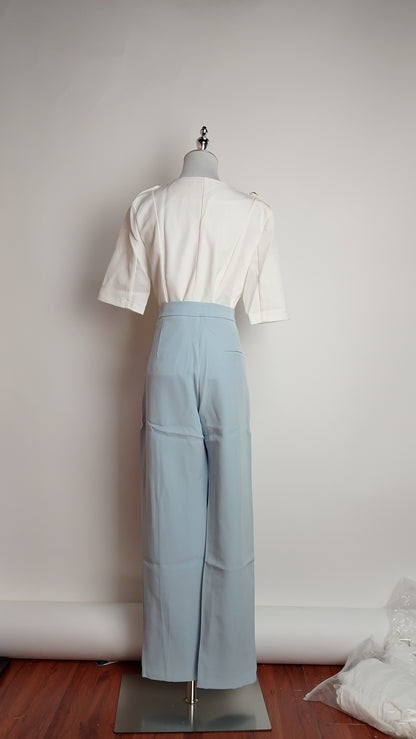Pantalón palazzo celeste / ANE1001-12