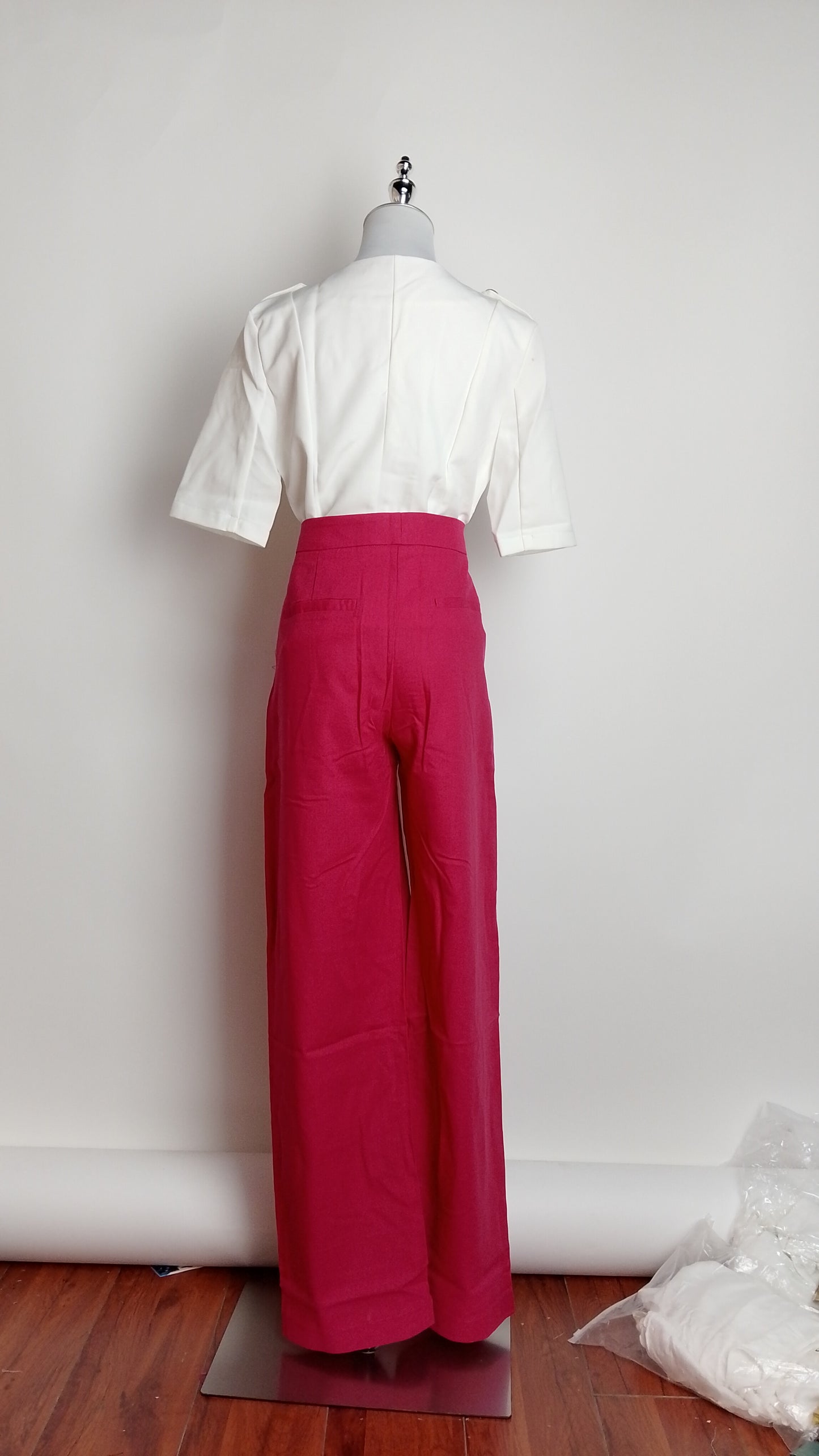 Pantalón palazzo fucsia / ANE1001-6