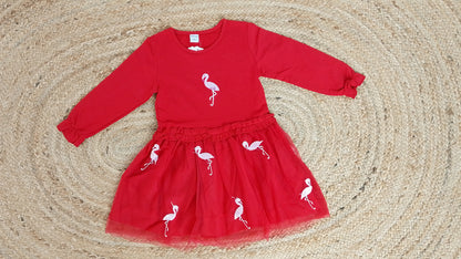 Vestido Rojo Bordado / ANK03