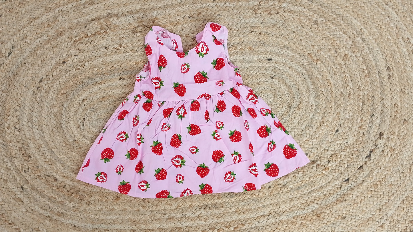 Vestido Fresas Rosa / ANK07