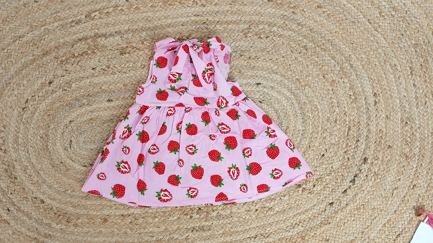 Vestido Fresas Rosa / ANK07