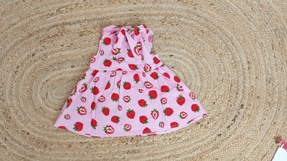 Vestido Fresas Rosa / ANK07
